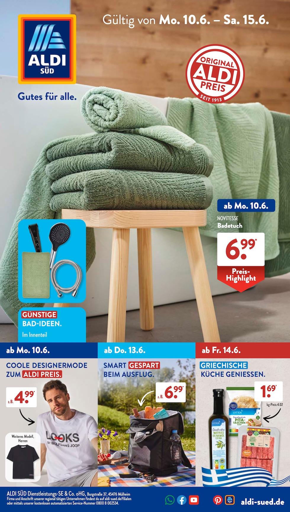 Aldi Aldi Süd Prospekt ab Montag Seite 1