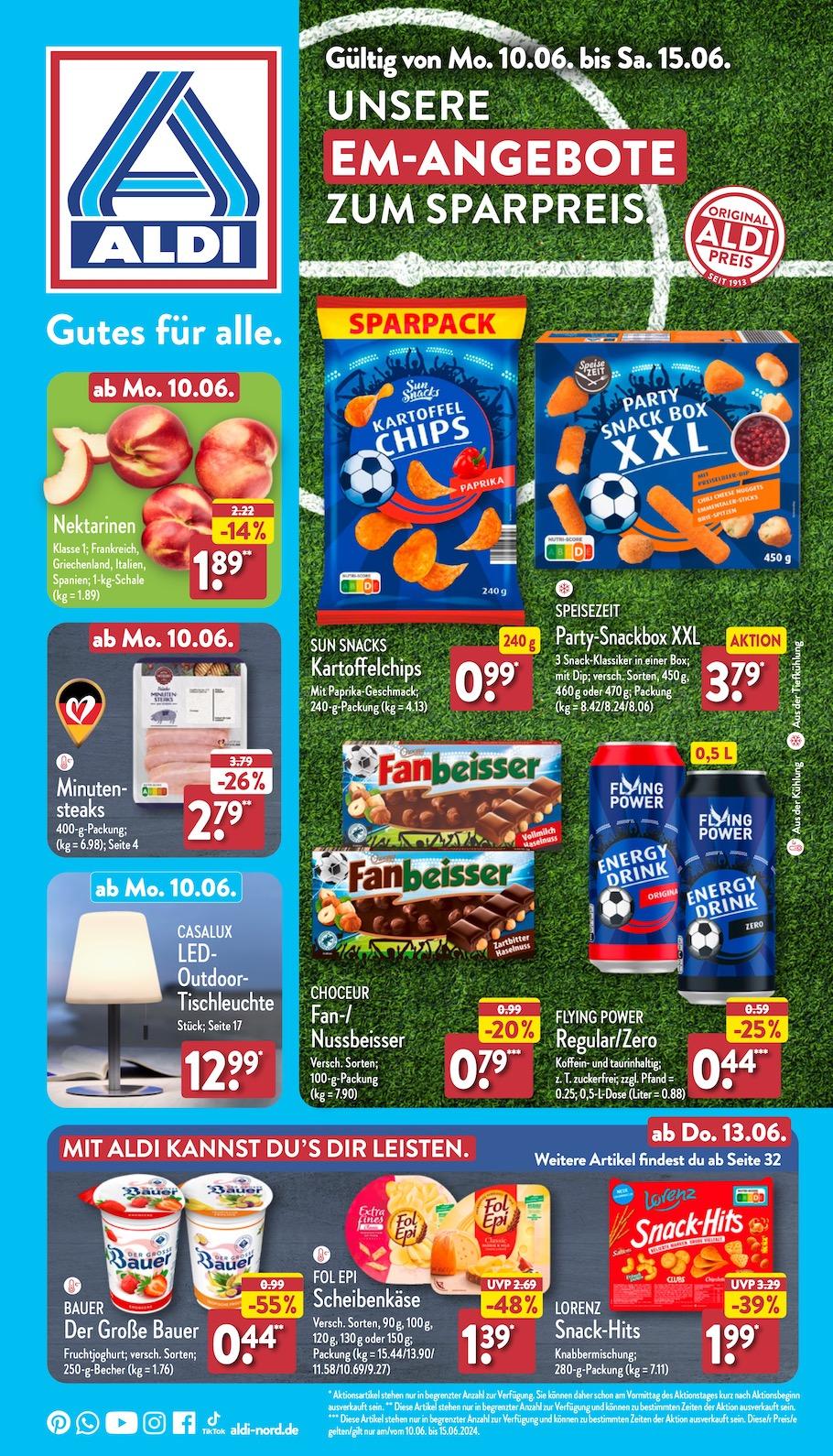 Aldi Aldi Nord Prospekt ab Montag Seite 1