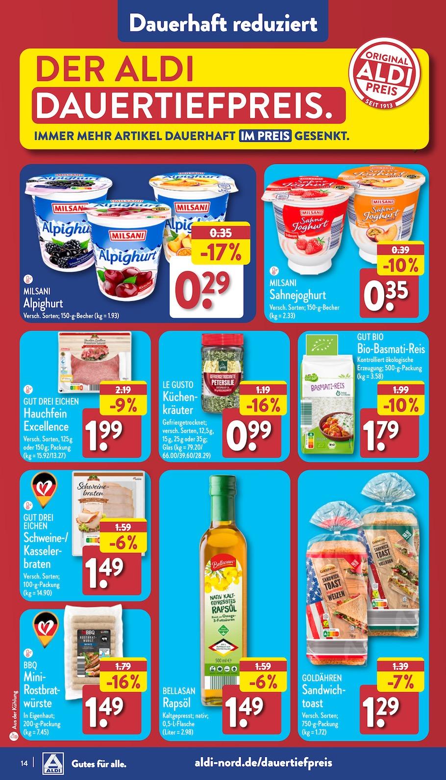Aldi Aldi Nord Prospekt ab Montag Seite 14