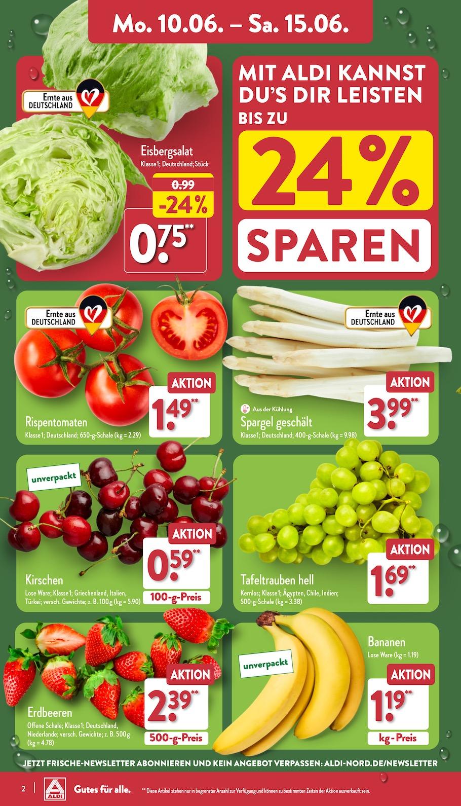 Aldi Aldi Nord Prospekt ab Montag Seite 2
