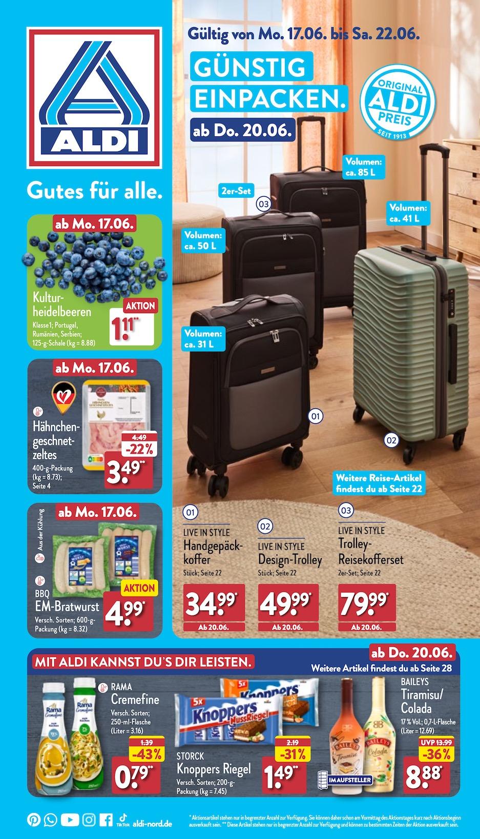 Aldi Aldi Nord Prospekt ab Montag Seite 1