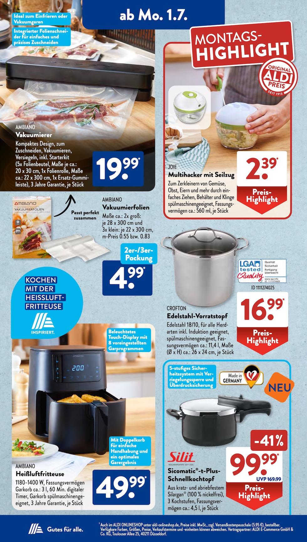 Aldi Aldi Süd Prospekt ab Montag Seite 2