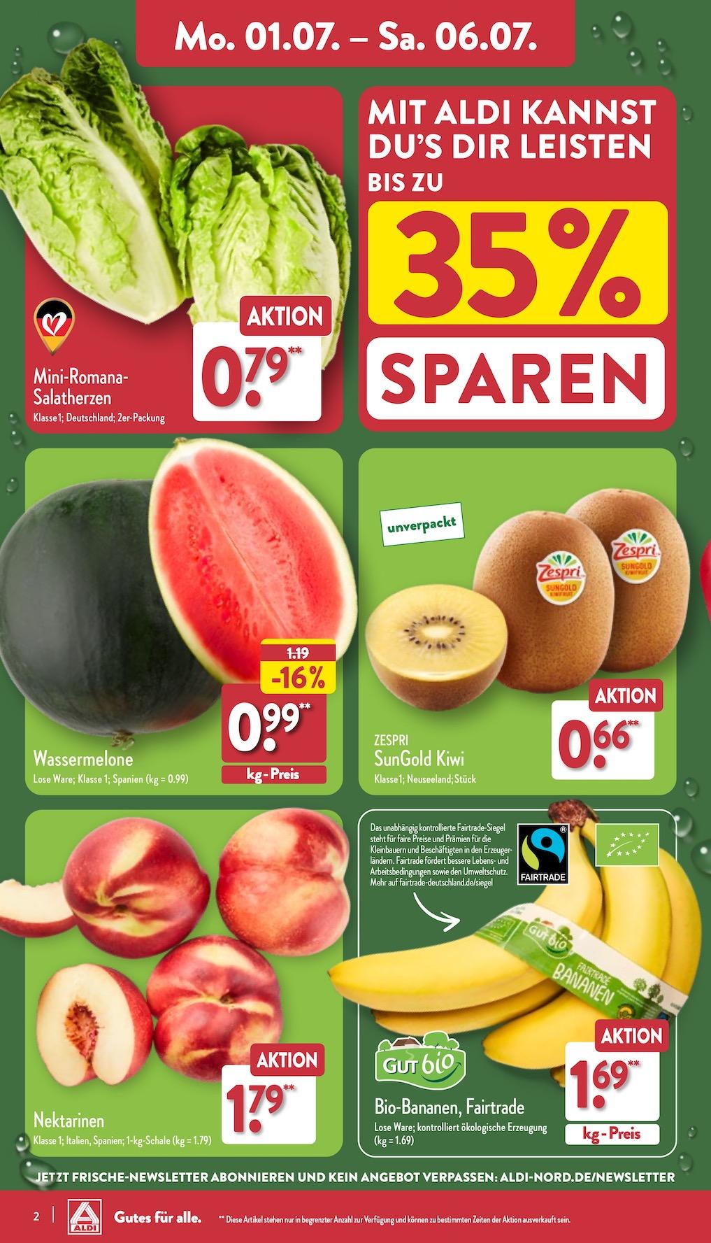 Aldi Aldi Nord Prospekt ab Montag Seite 2