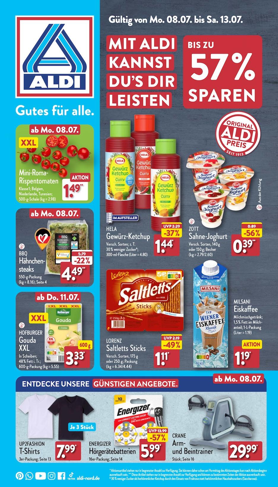 Aldi Aldi Nord Prospekt ab Montag Seite 1
