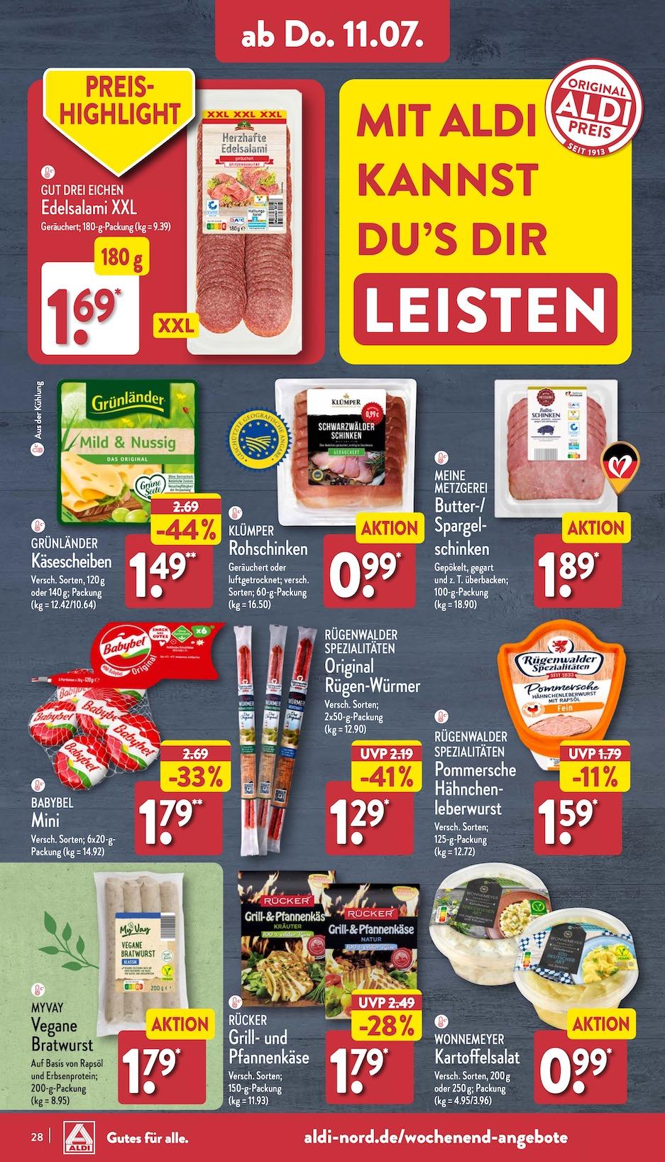 Aldi Aldi Nord Prospekt ab Montag Seite 28