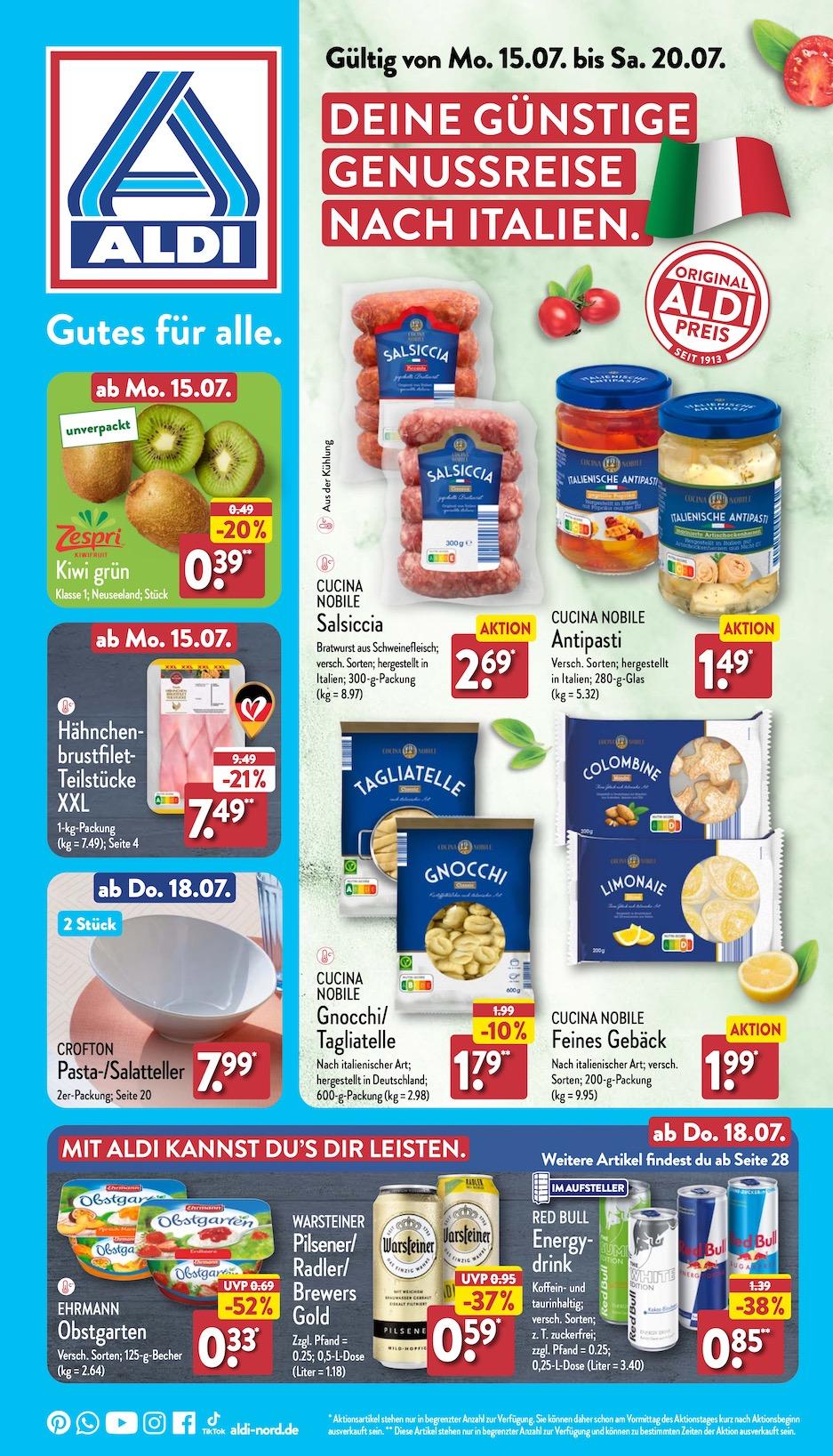 Aldi Aldi Nord Prospekt ab Montag Seite 1