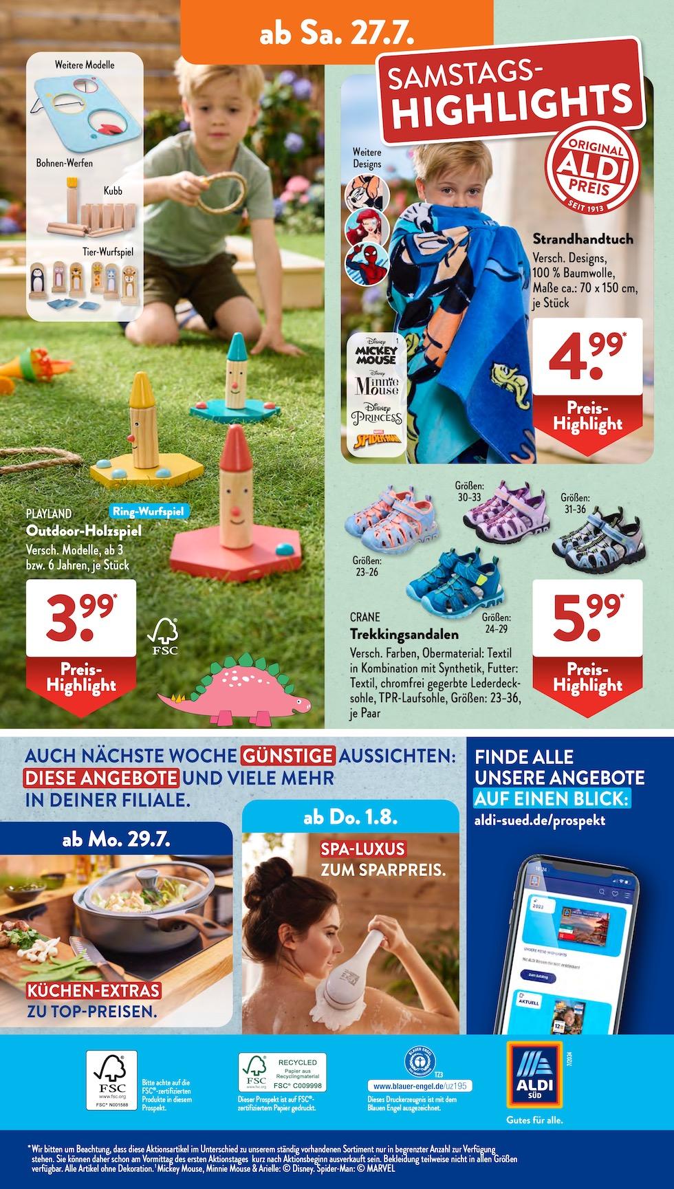 Aldi Aldi Süd Prospekt ab Montag Seite 25