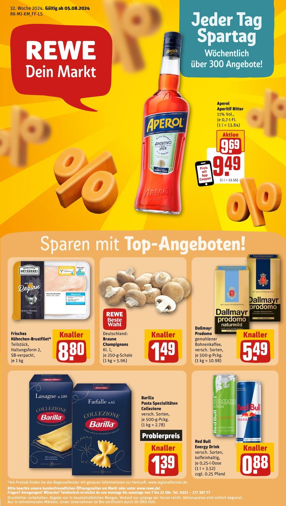 Rewe Aktueller Prospekt ab Montag Seite 1