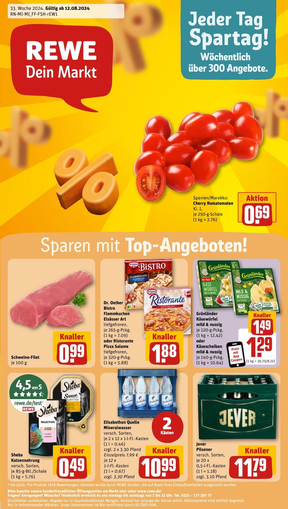 Rewe Aktueller Prospekt ab Montag Seite 1