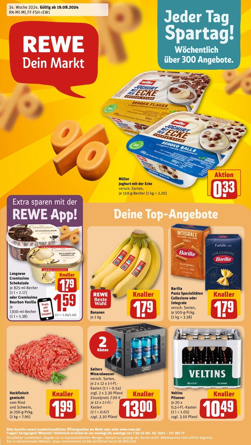 Rewe Aktueller Prospekt ab Montag Seite 1