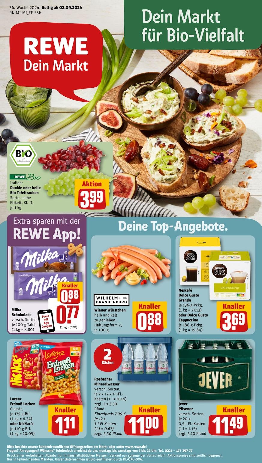 Rewe Aktueller Prospekt ab Montag Seite 1