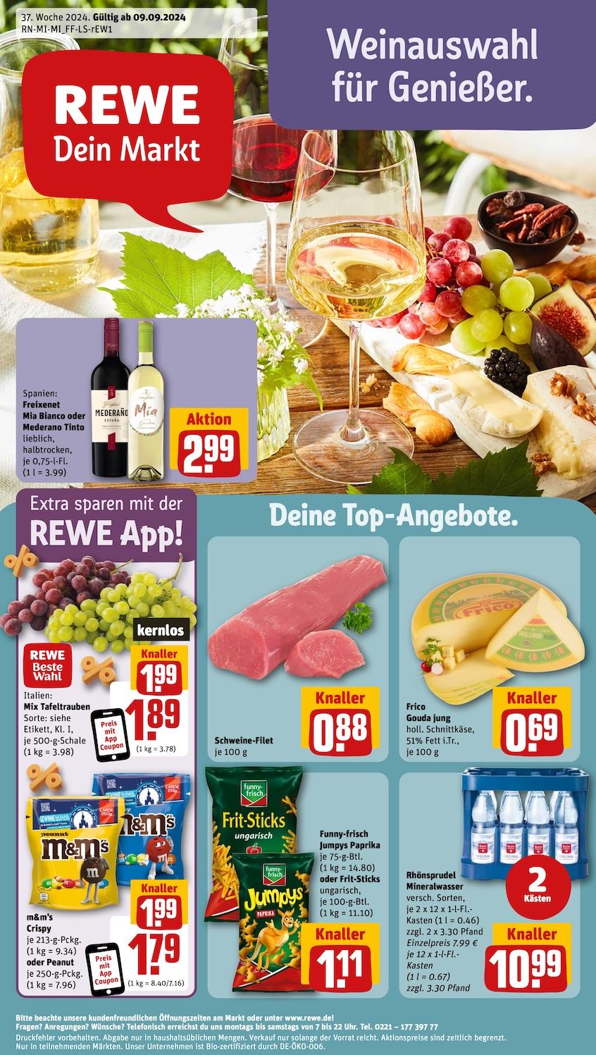 Rewe Aktueller Prospekt ab Montag Seite 1