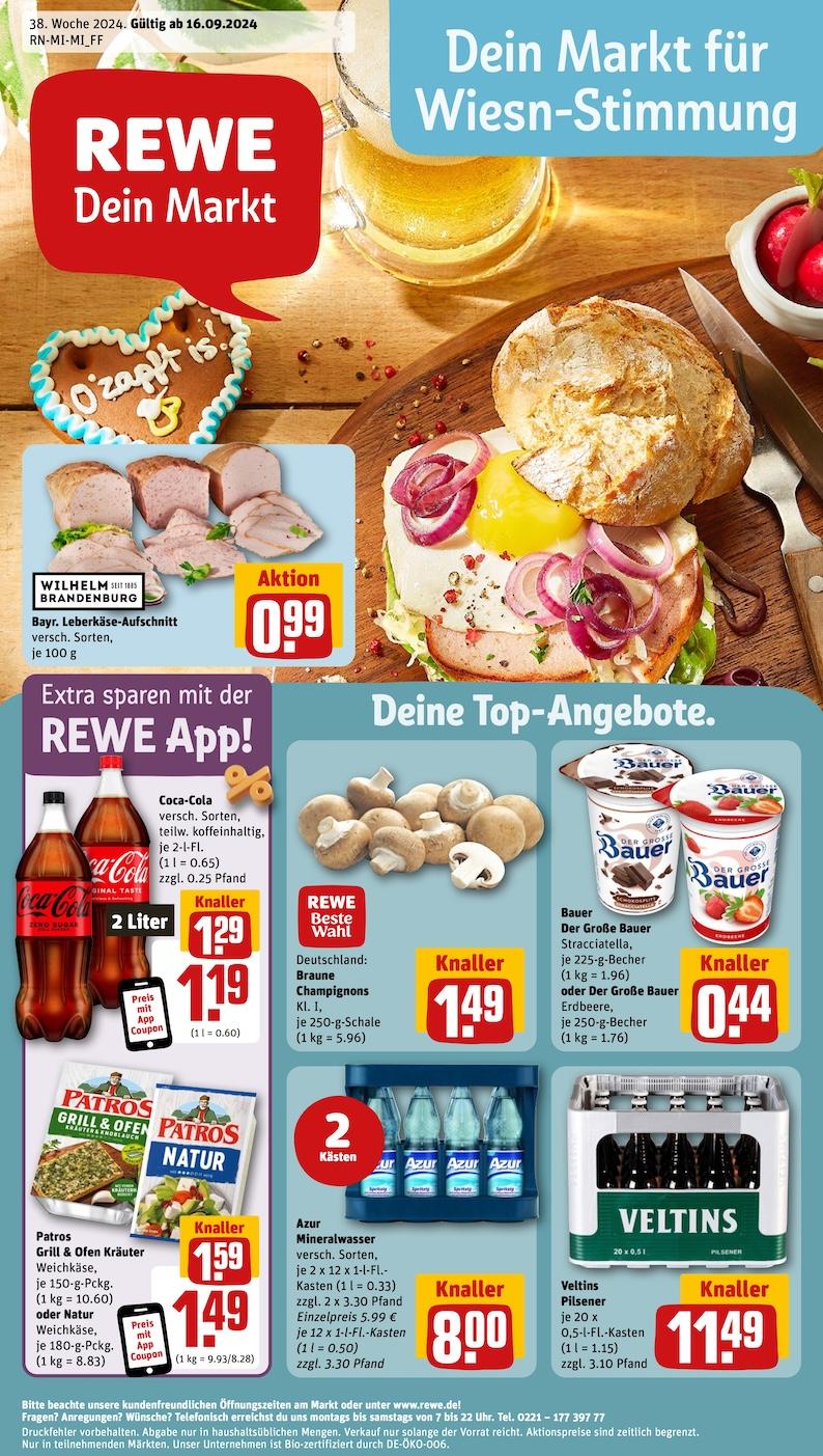 Rewe Aktueller Prospekt ab Montag Seite 1