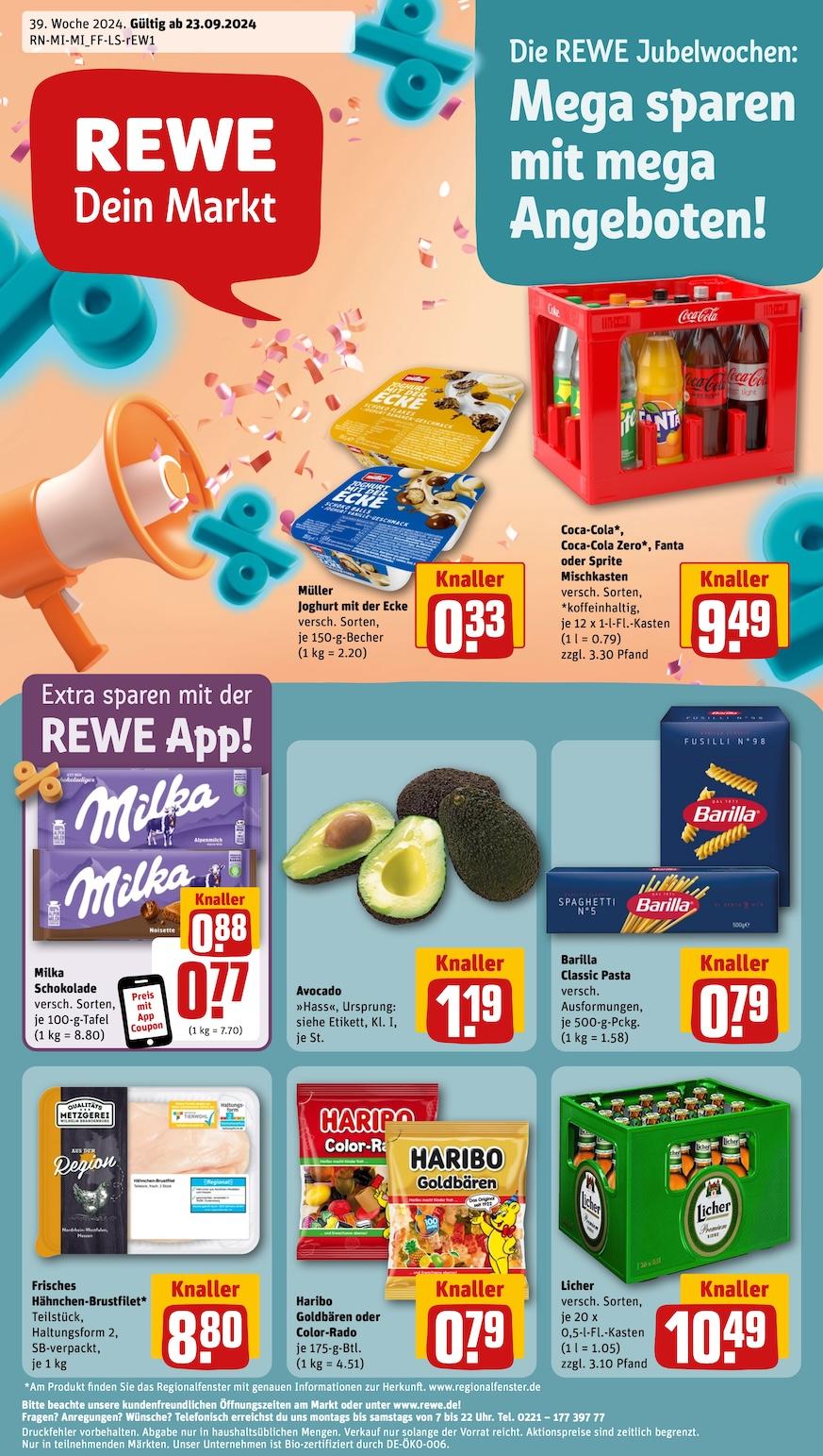Rewe Aktueller Prospekt ab Montag Seite 1