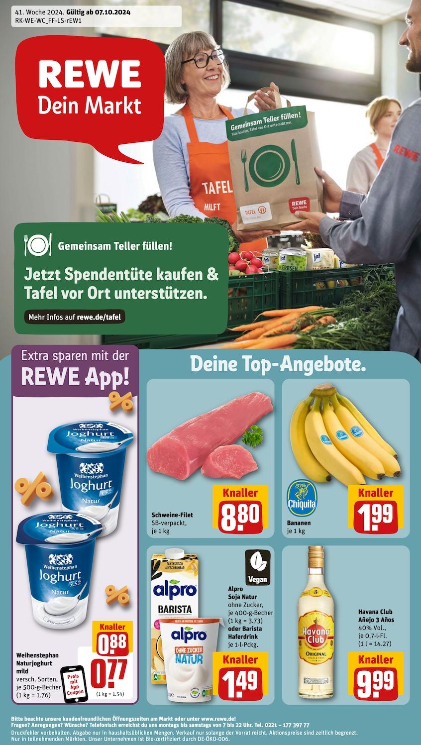 Rewe Aktueller Prospekt ab Montag Seite 1