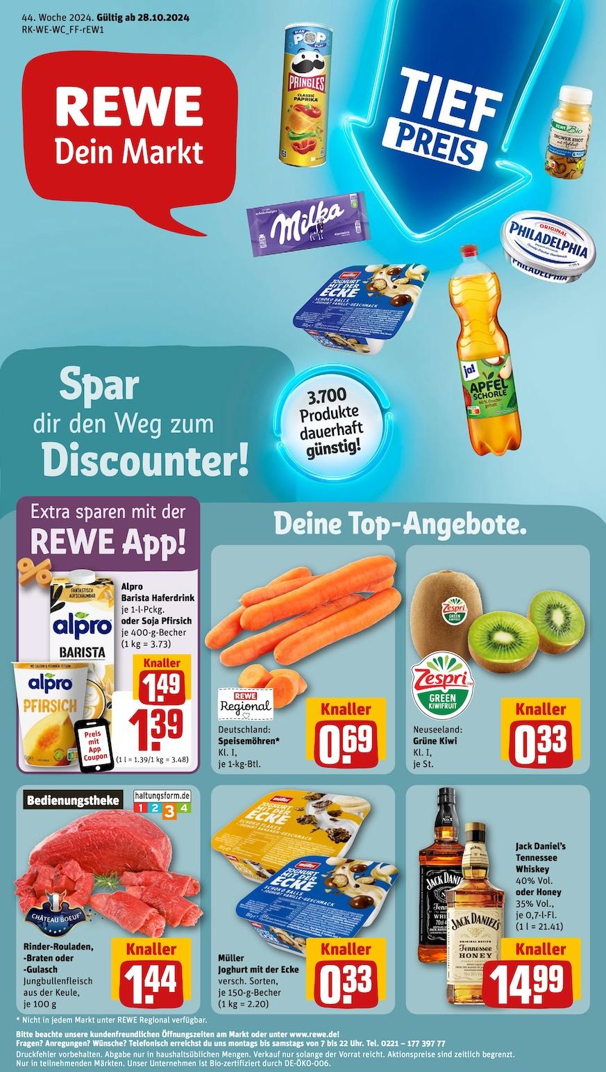 Rewe Aktueller Prospekt ab Montag Seite 1
