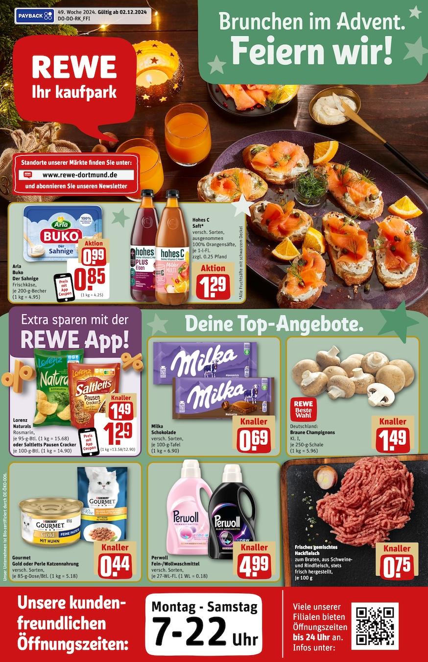 Rewe Aktueller Prospekt ab Montag Seite 1