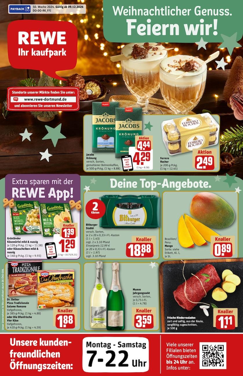 Rewe Aktueller Prospekt ab Montag Seite 1