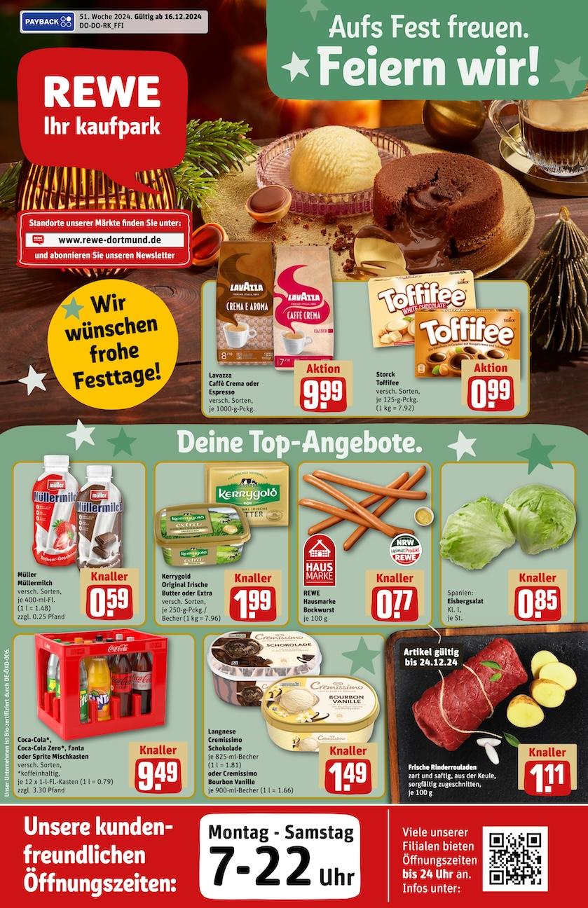 Rewe Aktueller Prospekt ab Montag Seite 1