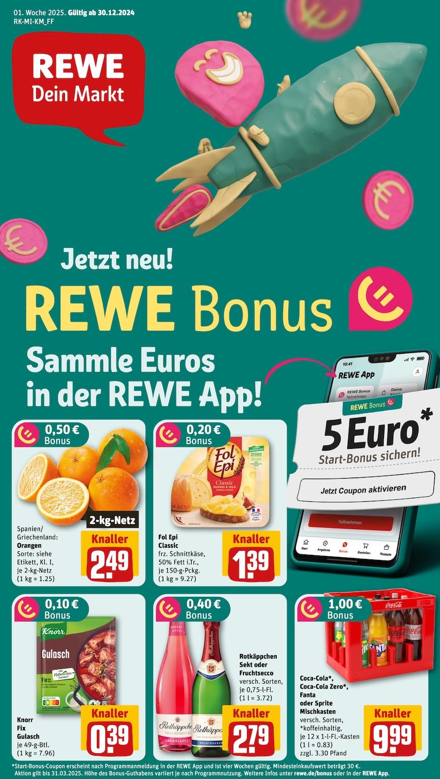 Rewe Aktueller Prospekt ab Montag Seite 1
