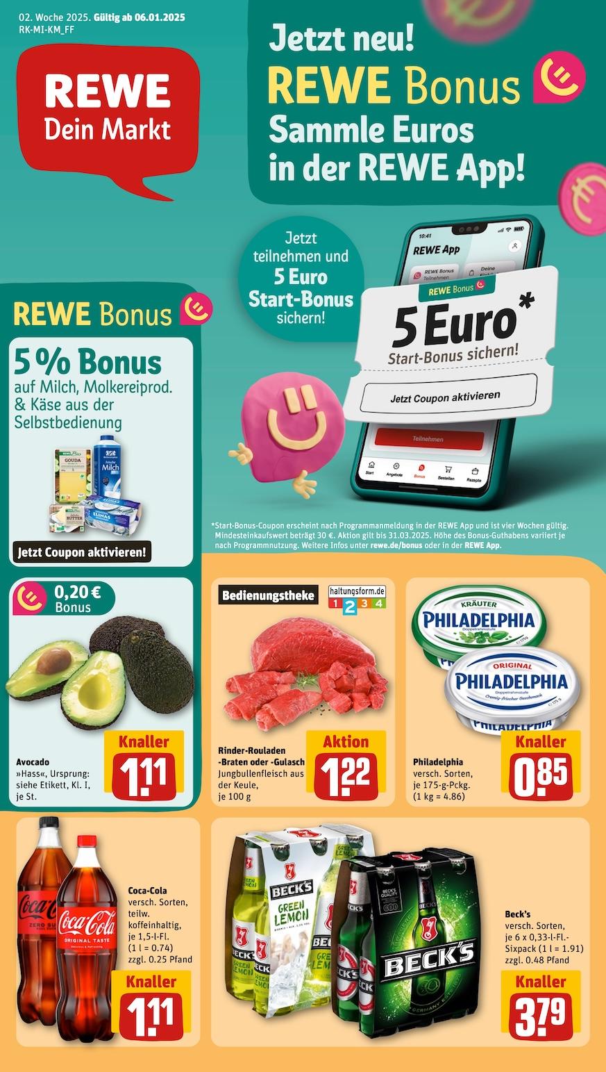 Rewe Aktueller Prospekt ab Montag Seite 1