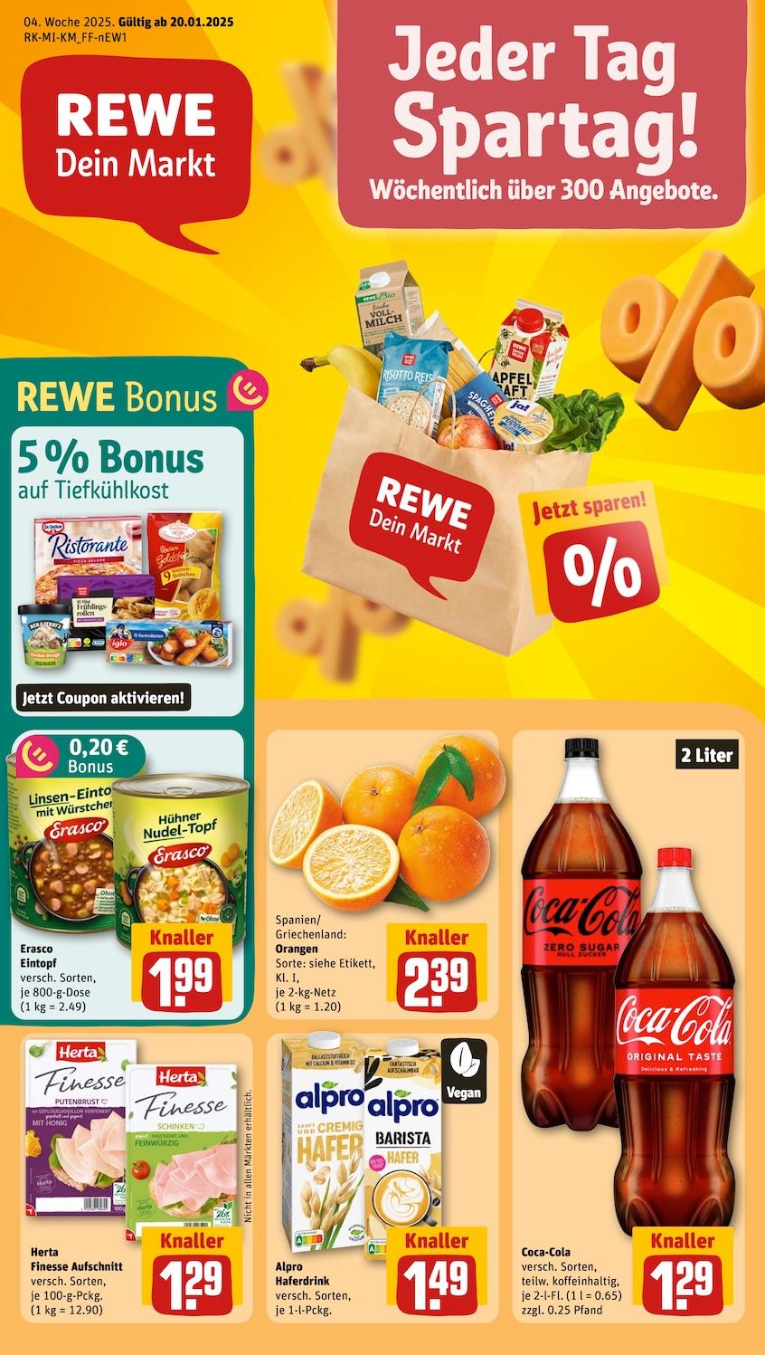 Rewe Aktueller Prospekt ab Montag Seite 1