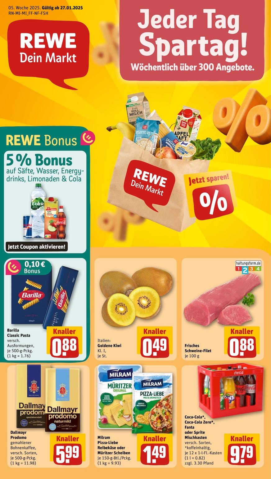 Rewe Aktueller Prospekt ab Montag Seite 1