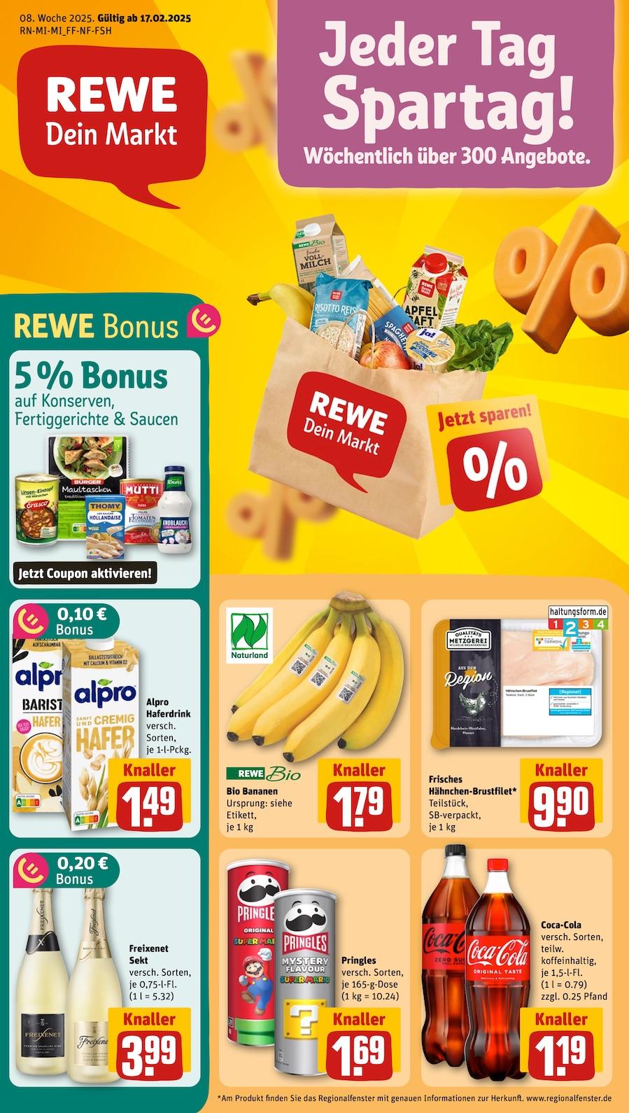 Rewe Aktueller Prospekt ab Montag Seite 1