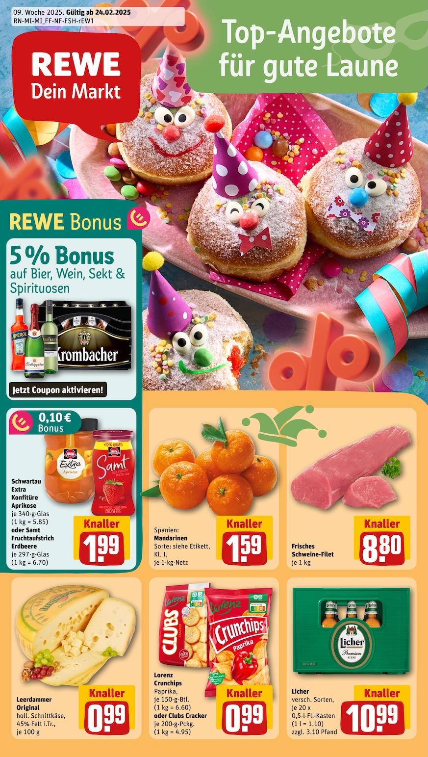 Rewe Aktueller Prospekt ab Montag Seite 1