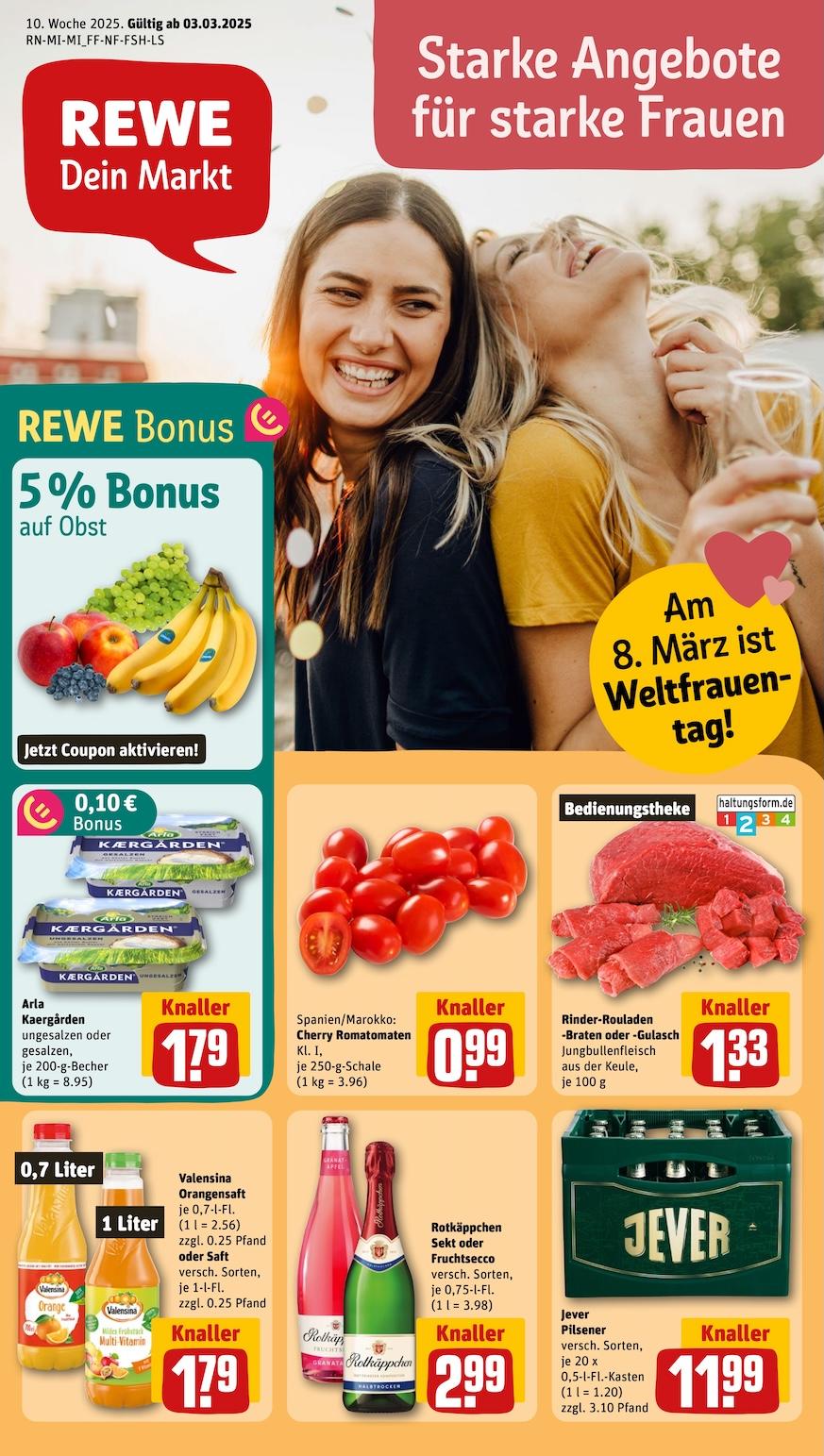 Rewe Aktueller Prospekt ab Montag Seite 1