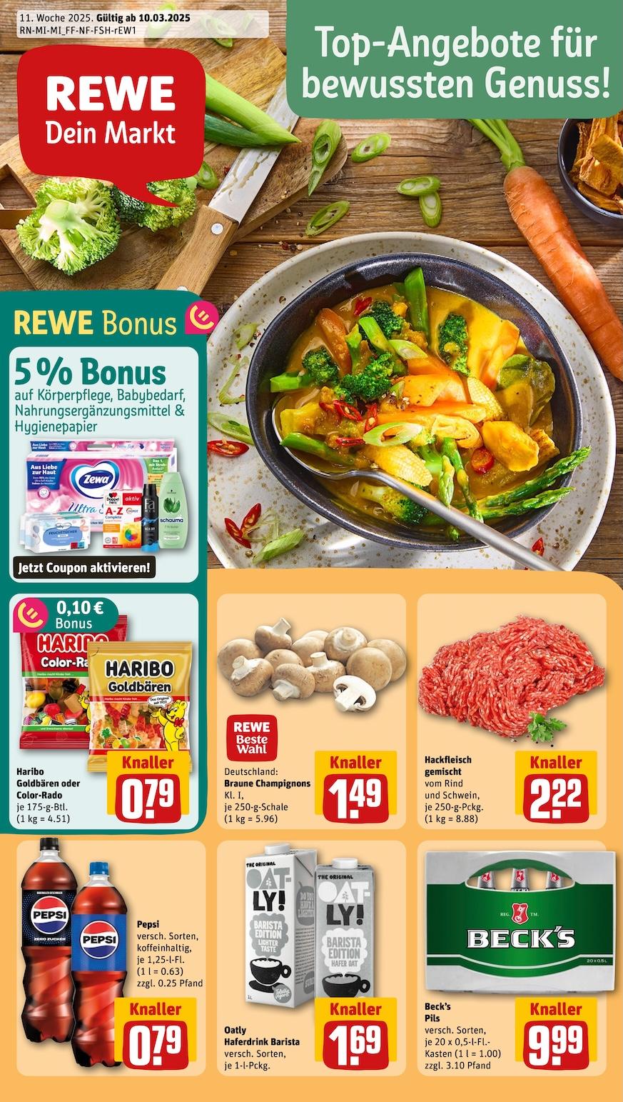 Rewe Aktueller Prospekt ab Montag Seite 1