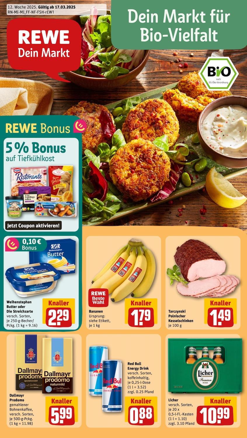 Rewe Aktueller Prospekt ab Montag Seite 1