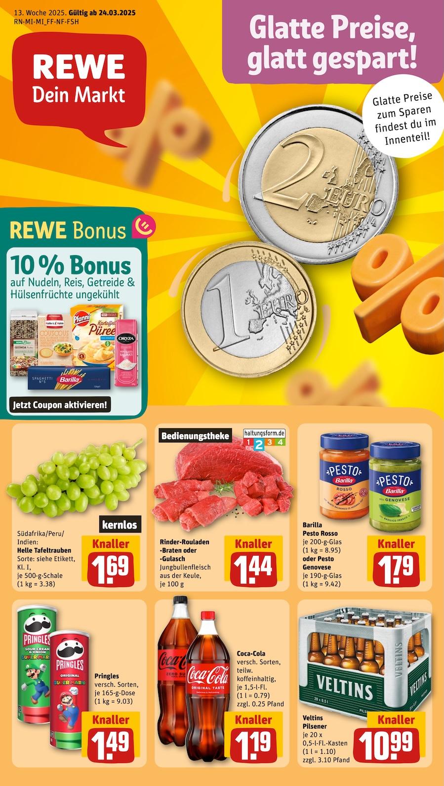 Rewe Aktueller Prospekt ab Montag Seite 1