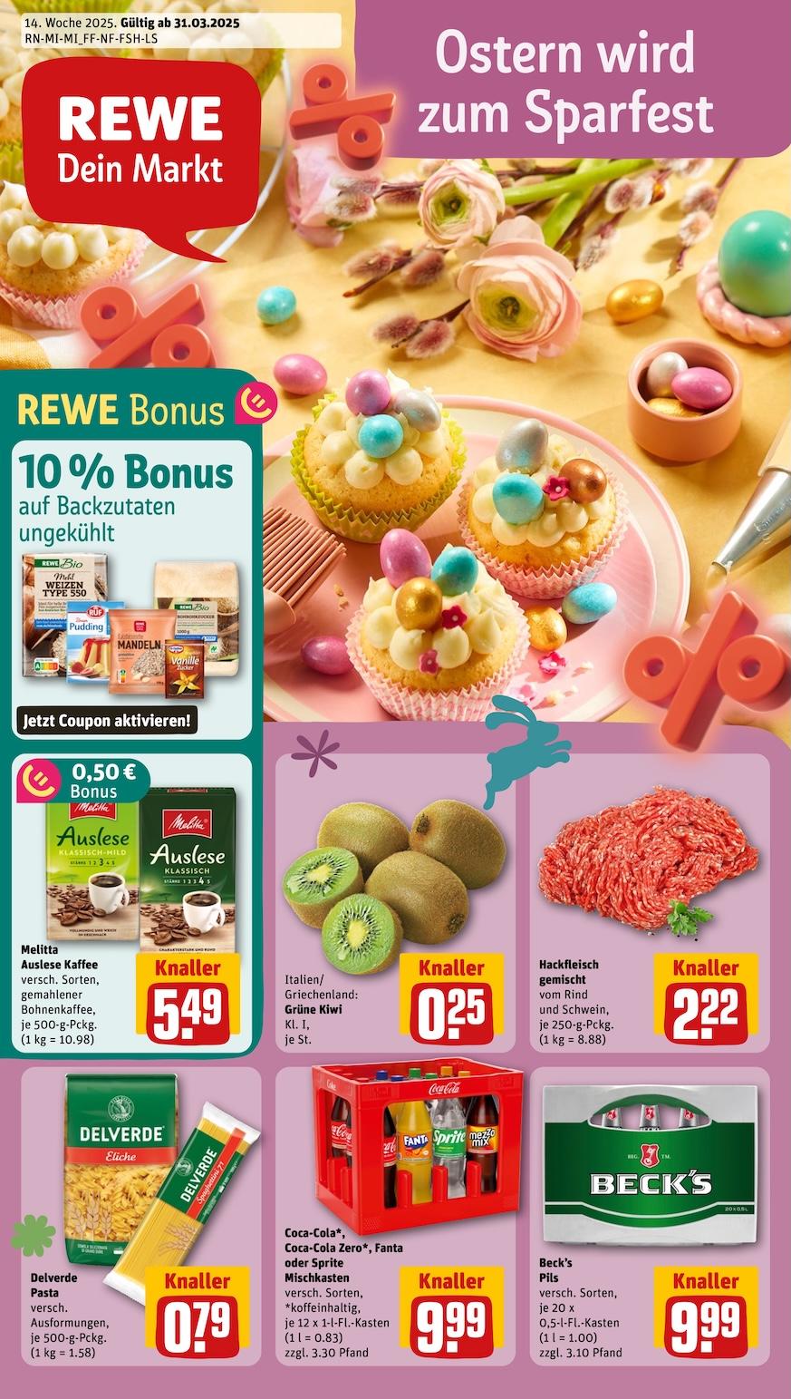 Rewe Aktueller Prospekt ab Montag Seite 1