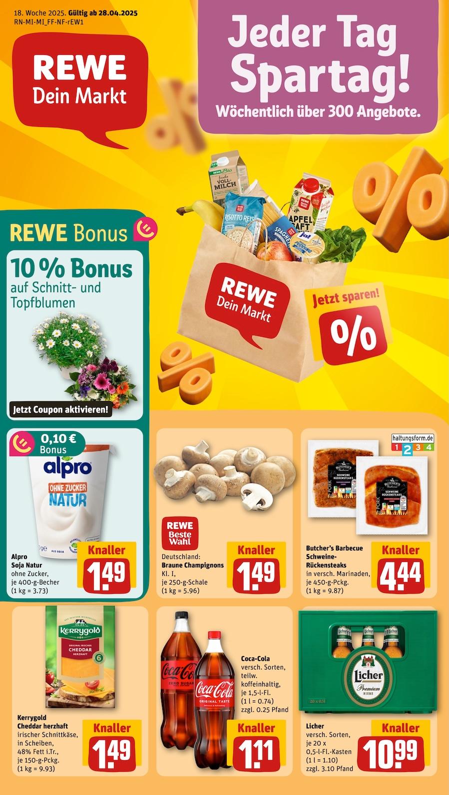 Rewe Aktueller Prospekt ab Montag Seite 1