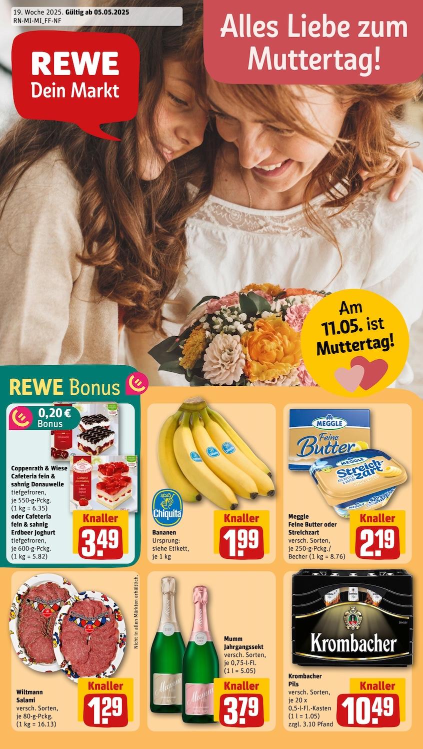 Rewe Aktueller Prospekt ab Montag Seite 1