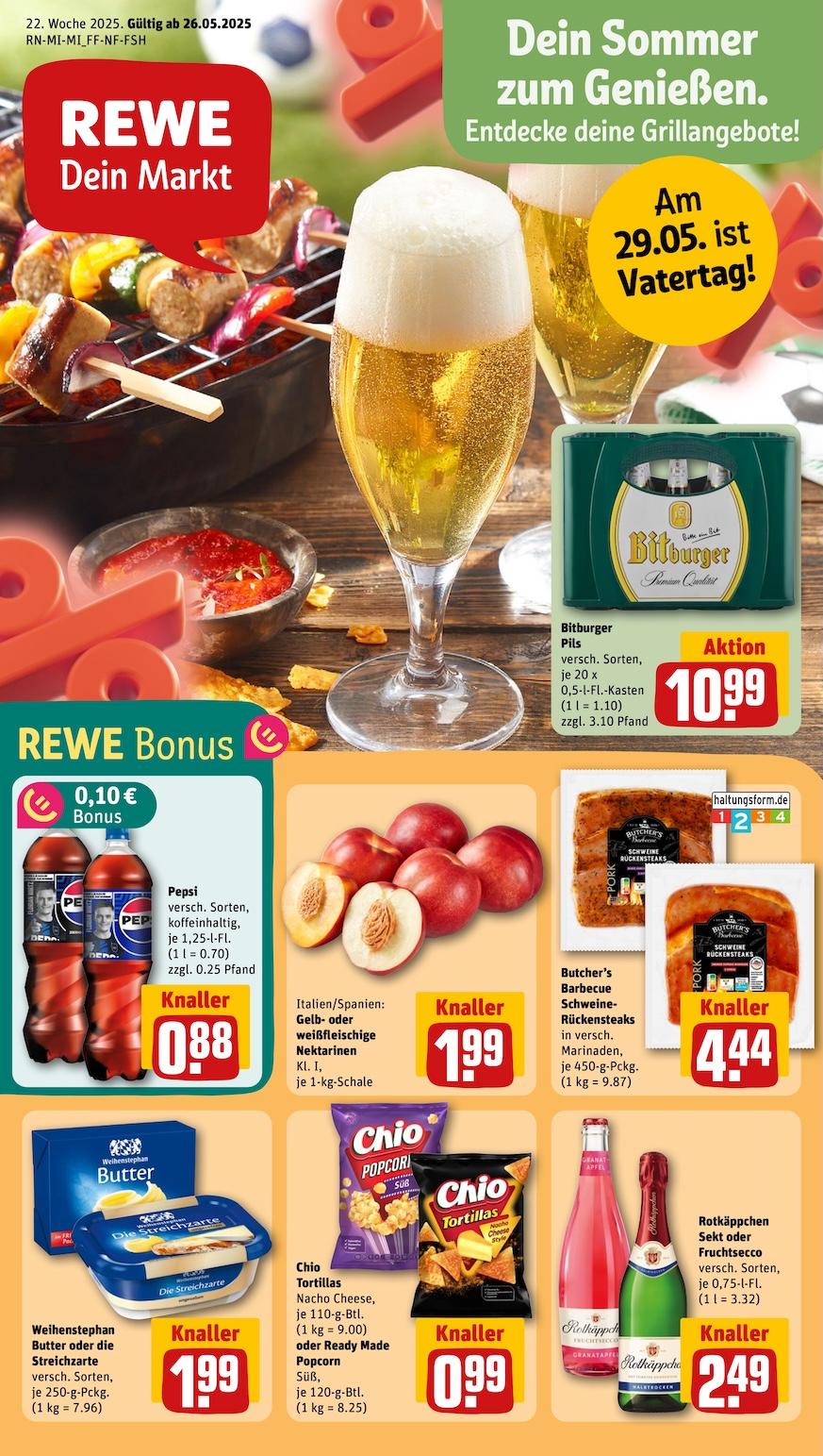 Rewe Aktueller Prospekt ab Montag Seite 1