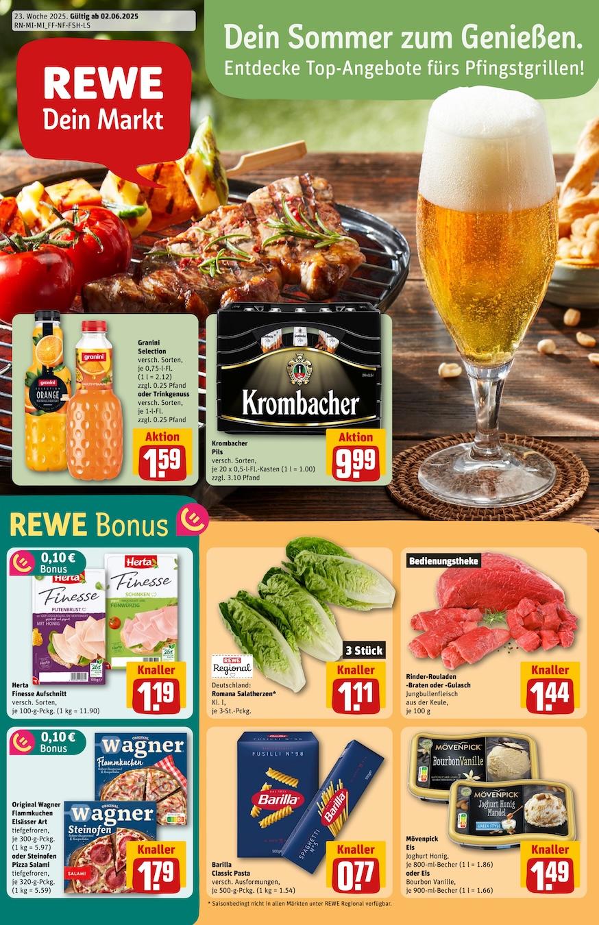 Rewe Aktueller Prospekt ab Montag Seite 1