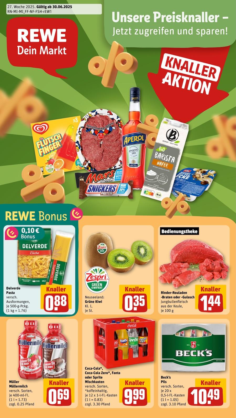 Rewe Aktueller Prospekt ab Montag Seite 1