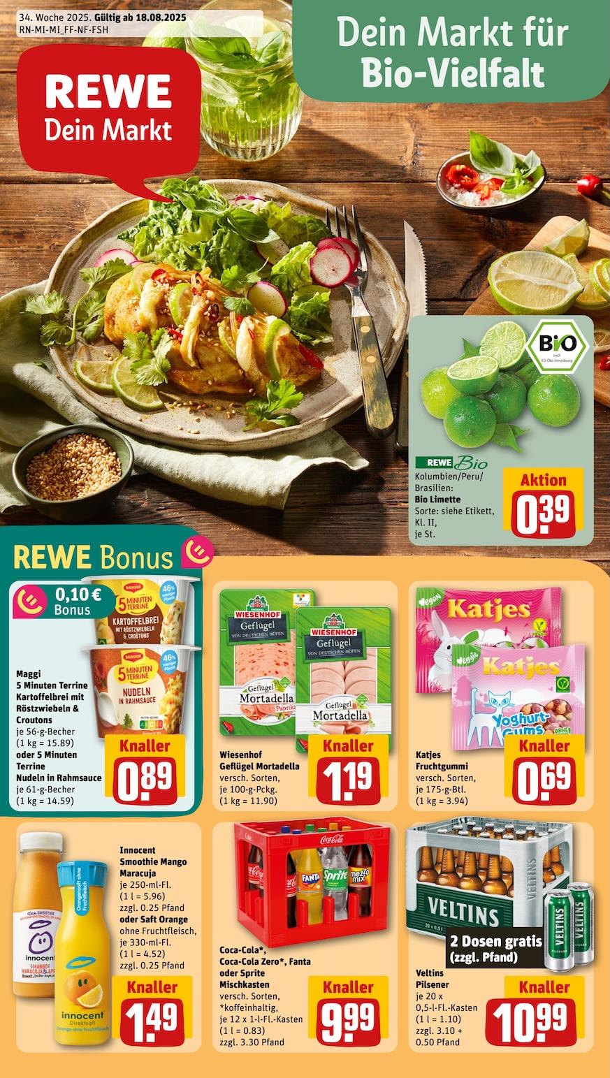 Rewe Aktueller Prospekt ab Montag Seite 1
