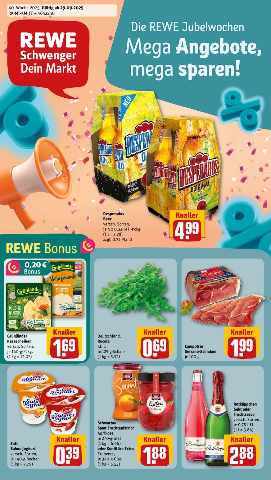 Rewe Aktueller Prospekt ab Montag Seite 1
