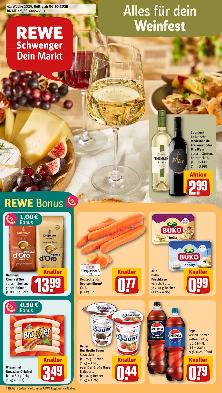 Rewe Aktueller Prospekt ab Montag Seite 1