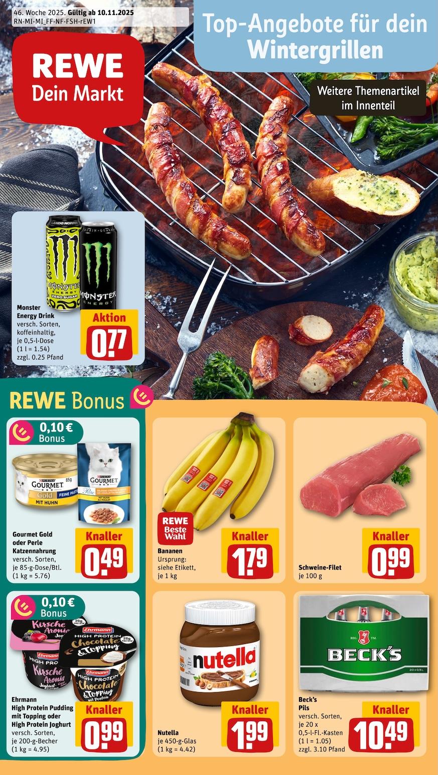 Rewe Aktueller Prospekt ab Montag Seite 1