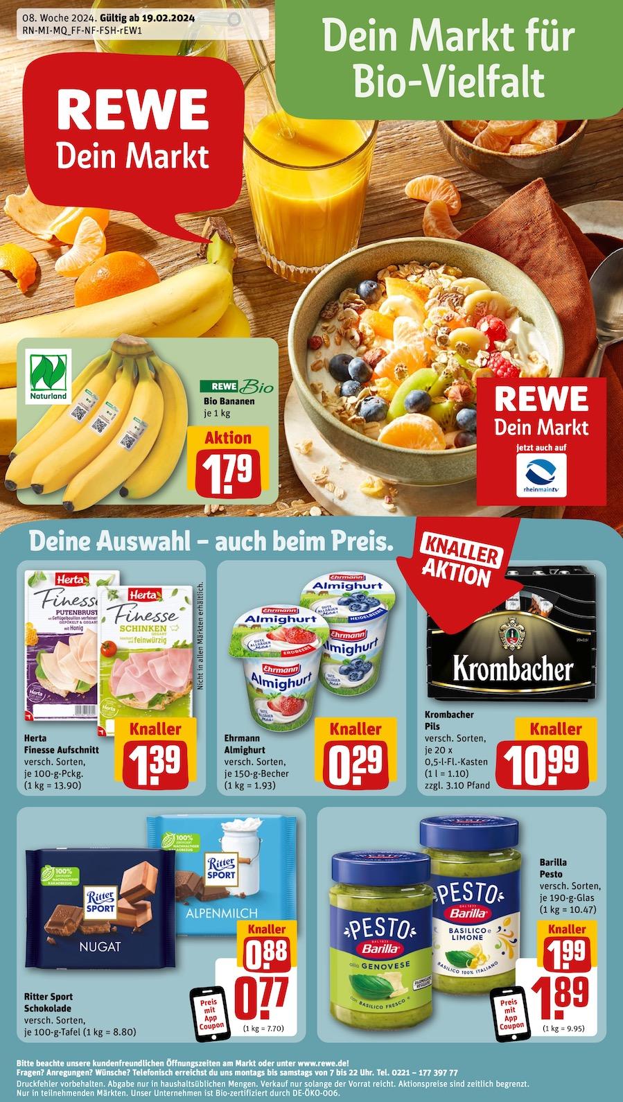 Rewe Aktueller Prospekt ab Montag Seite 1