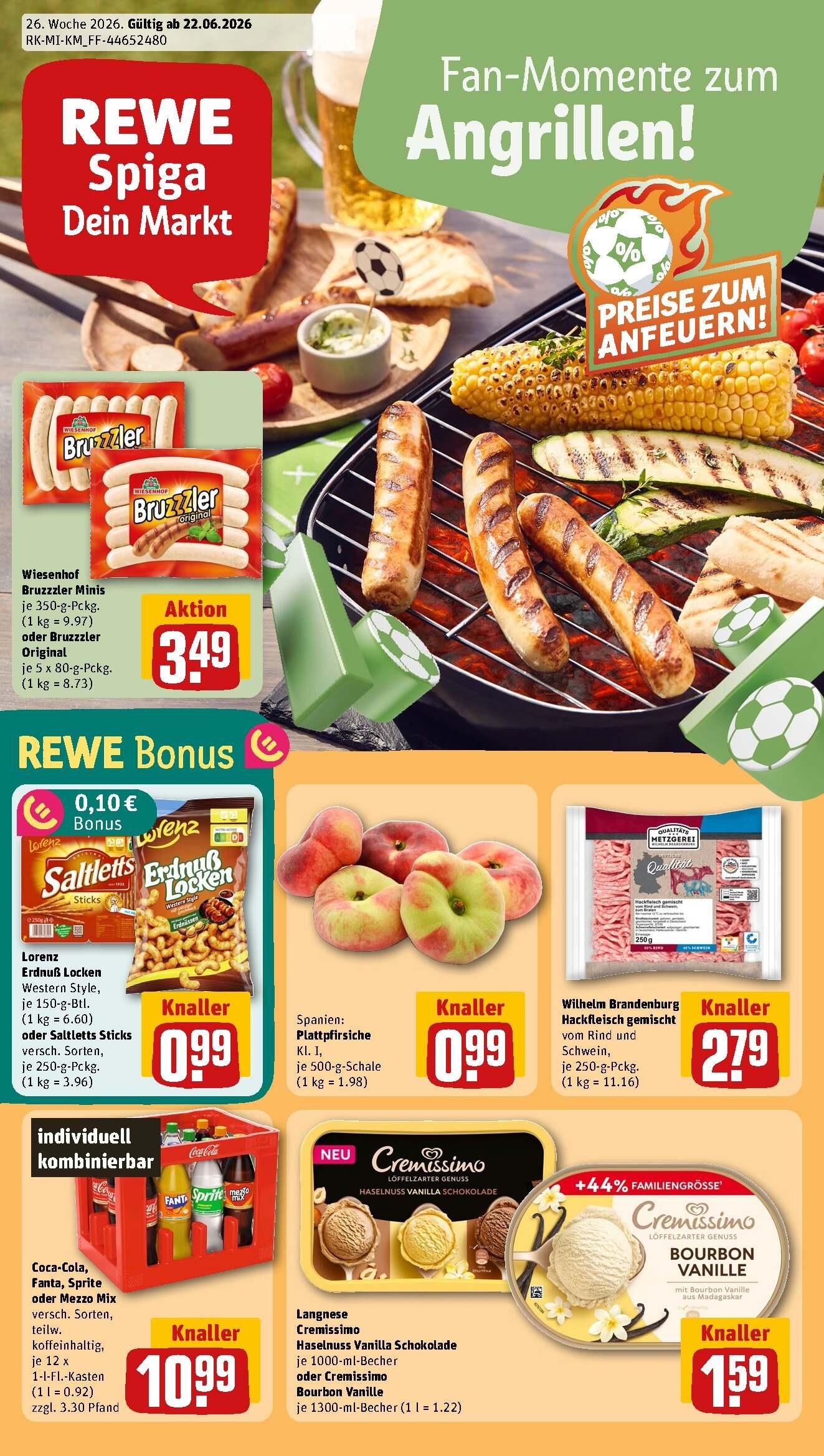 Rewe Aktueller Prospekt ab Montag Seite 1