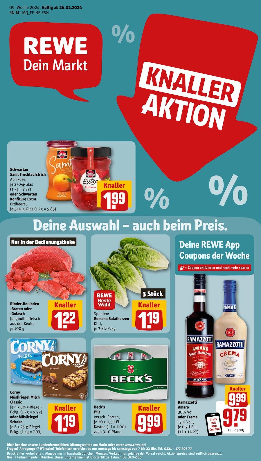 Rewe Aktueller Prospekt ab Montag Seite 1
