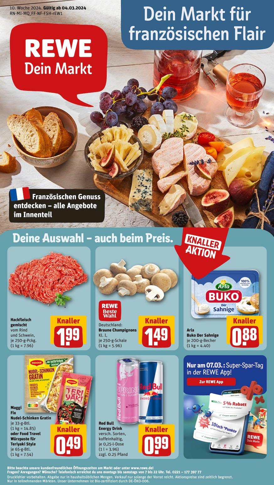 Rewe Aktueller Prospekt ab Montag Seite 1