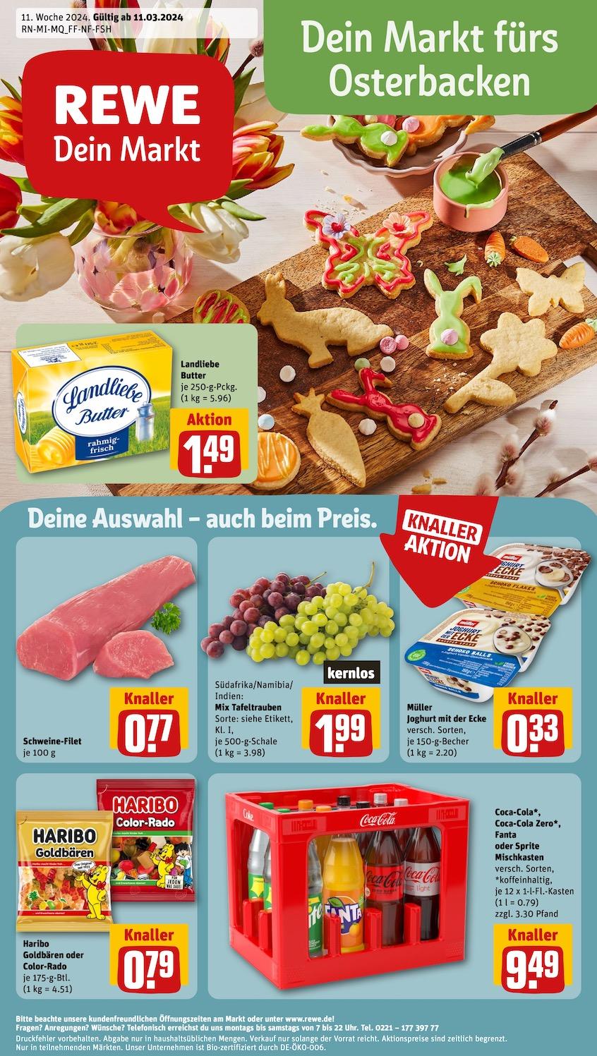 Rewe Aktueller Prospekt ab Montag Seite 1
