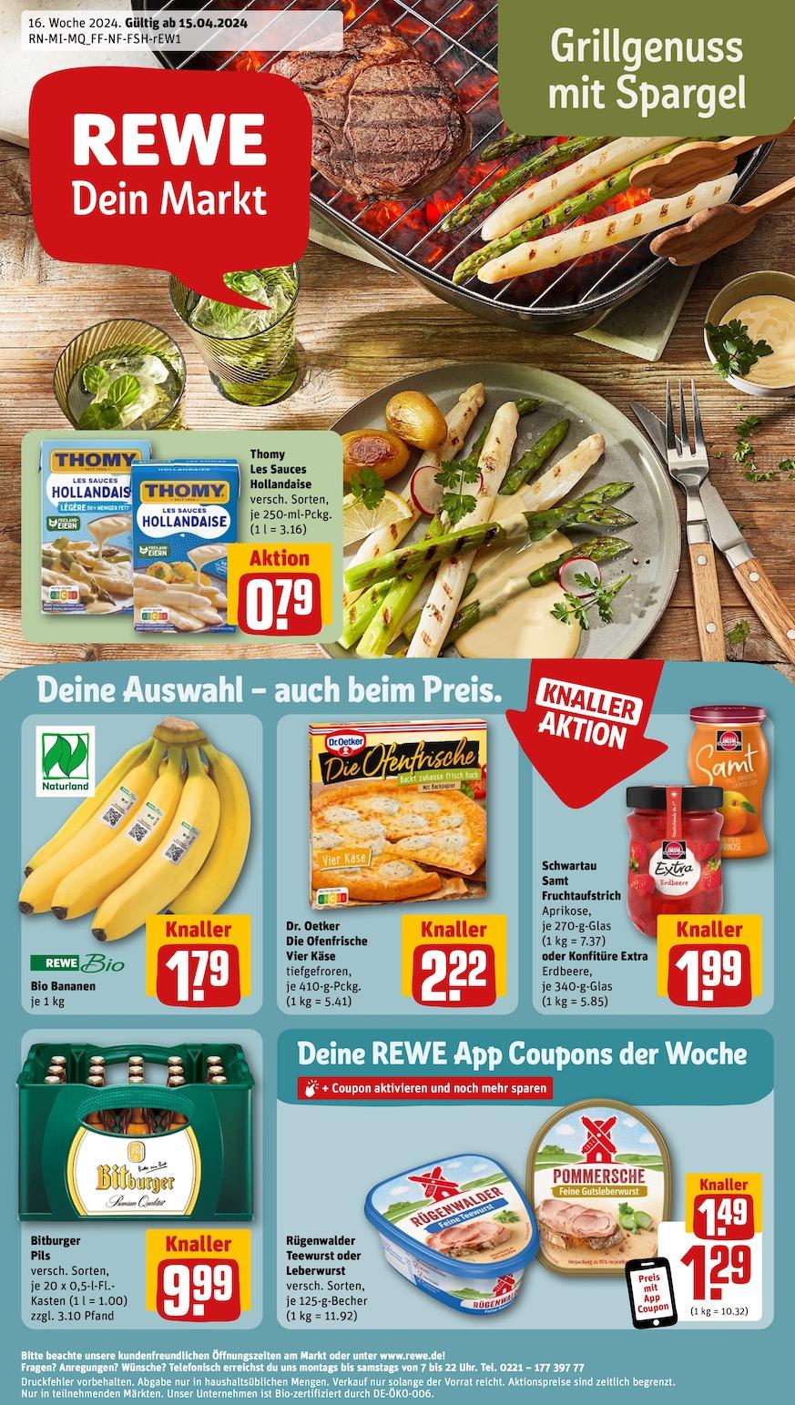 Rewe Aktueller Prospekt ab Montag Seite 1