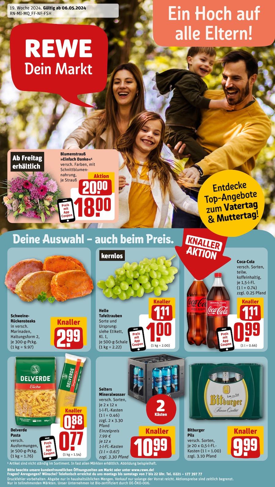 Rewe Aktueller Prospekt ab Montag Seite 1